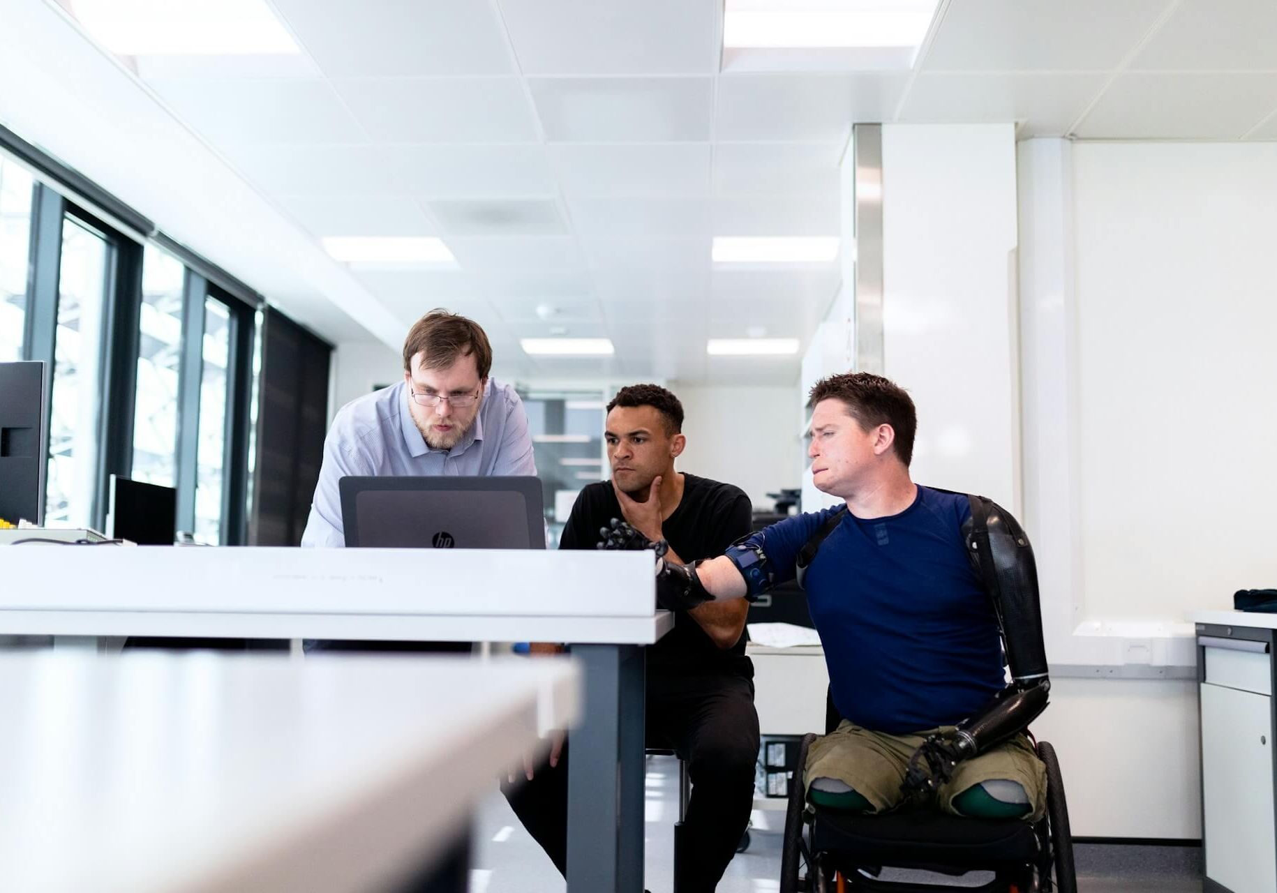 work-team-project-wheelchair-workforce-office-huddle